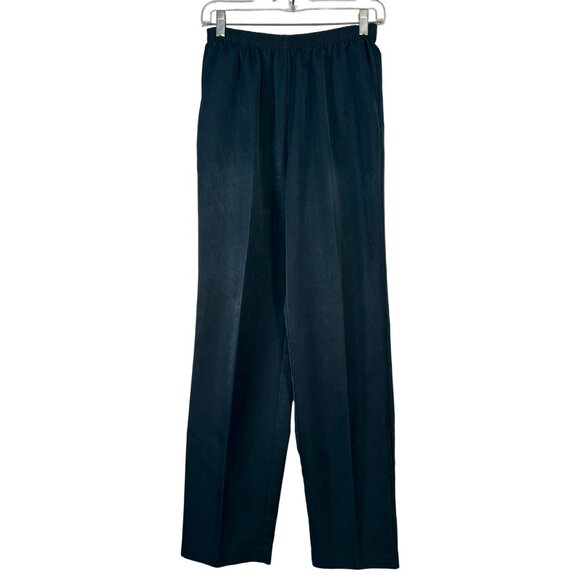 Alfred Dunner 3-Piece Suit Set With Elastic Waist Pants, Skirt  & Button-Up Top - Picture 2 of 9